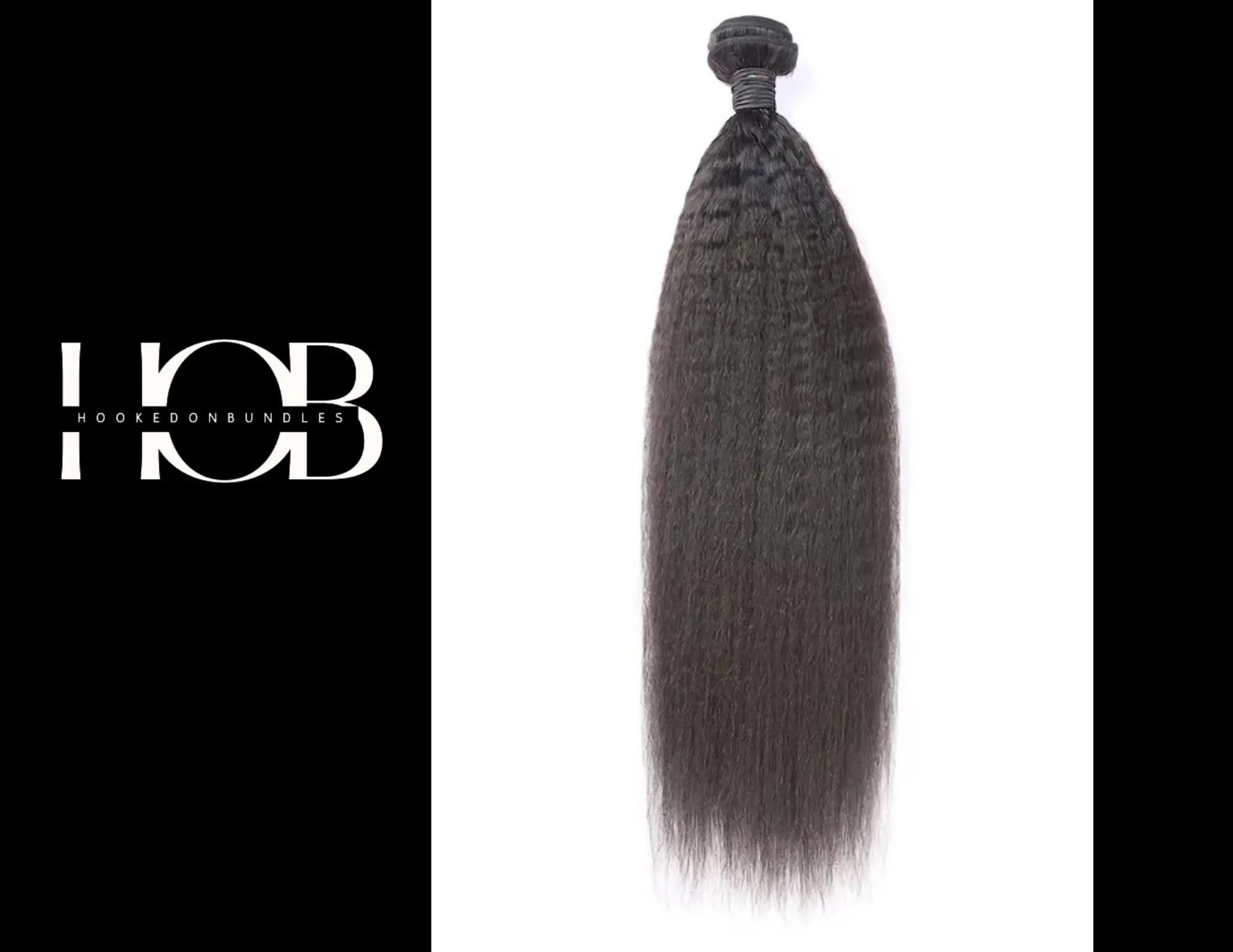 Kinky Straight Hair Extensions~ 100% Human Hair HookedOnBundles Virgin Hair